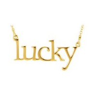 14K Gold Lucky necklace