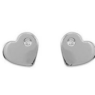 Diamond Heart Earrings