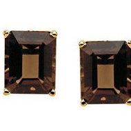 Genuine Smoky Quartz Earrings