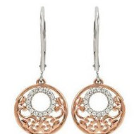 1 8 ct tw Diamond Lever Back Earrings