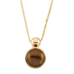 Freshwater Dyed Chocolate Cultured Pearl Necklace