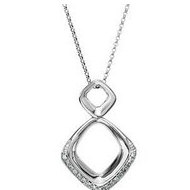 White Gold Diamond Pendant