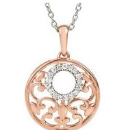 Diamond Round Pendant