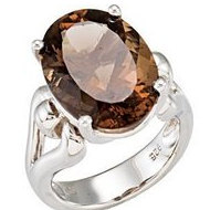 Genuine Smoky Quartz Ring