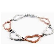 Stainless Steel Heart Link Bracelet