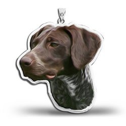 Great Dane Dog Portrait Color Charm or Pendant