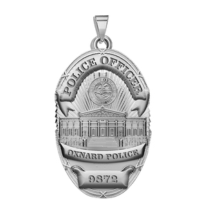 Personalized Oxnard California Police Badge with Your Rank and Number