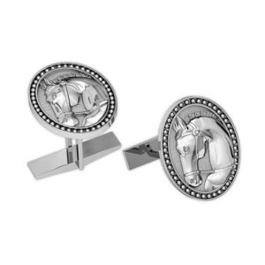Ravel Horse Oval Cuff Links