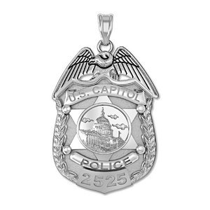 Personalized United States Capitol Police Badge with Your Number