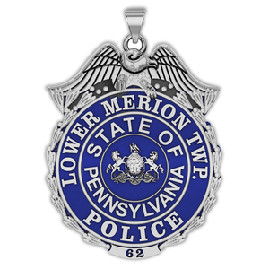 Personalized Lower Merion Township Police Badge with Your Number