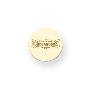 14K Tampa Bay Buccaneers Disc Buccaneers Post Earrings