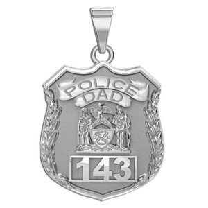 Police Dad Personalized Police Badge with Your Number