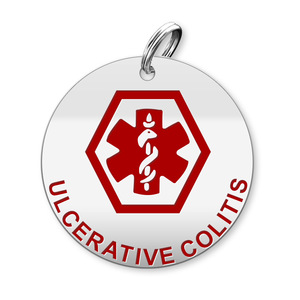 Medical Round Ulcerative Colitis Charm or Pendant