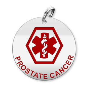 Medical Round Prostate Cancer Charm or Pendant