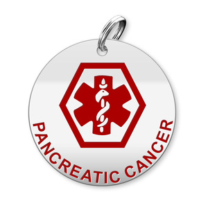 Medical Round Pancreatic Cancer Charm or Pendant