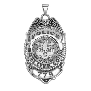 Personalized Connecticut Police Badge with Number   Department