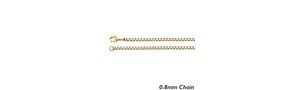 14K Yellow Gold "Box" Chain
