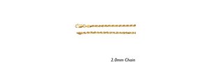 14K Yellow Gold " Diamond Cut Round Rope" Chain