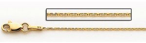 14K Yellow Gold Coreanna Link Chain