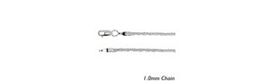 14K White Gold Classic Wheat Chain