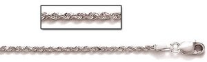 Sterling Silver Diamond Cut Rope Chain 1.50 MM Thick