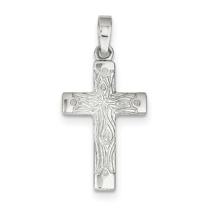 Sterling Silver Polished Cross Pendant