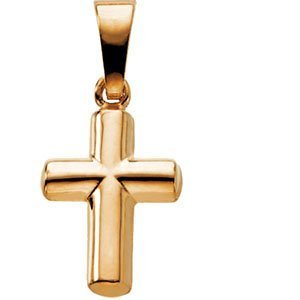 14K Yellow Gold CROSS PENDANT