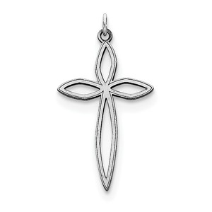 Sterling Silver Laser Designed Cross Pendant