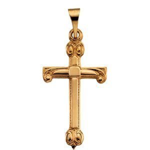 14K Yellow Gold CROSS PENDANT