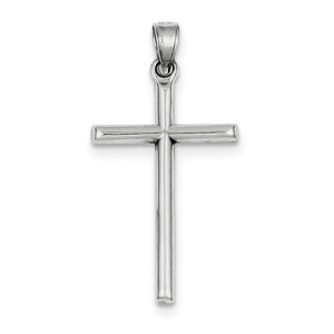 Sterling Silver Rhodium plated Latin Cross Pendant