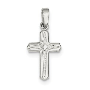 Sterling Silver Polished Cross Pendant