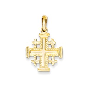 14k Jerusalem Cross Pendant