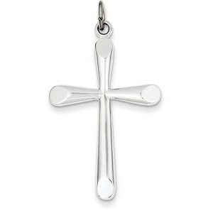 Sterling Silver Polished Cross Pendant