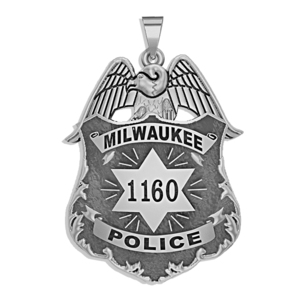 Personalized Milwaukee Wisconsin Police Badge with Your Number