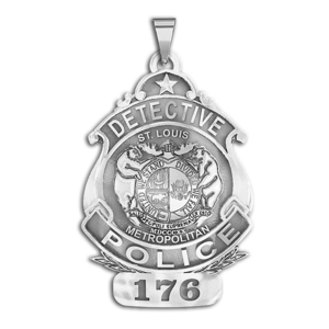 Personalized St Louis Missouri Police Badge with Your Rank  Number   Department