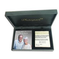 Solid 14K White GoldPortrait Plaque