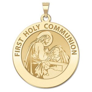 First Holy Communion Religious Medal  for a Girl   EXCLUSIVE 
