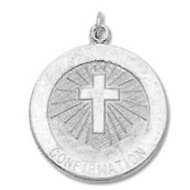 Sterling Silver Confirmation Medal