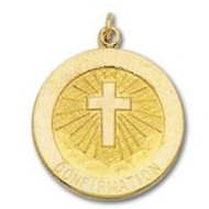 14K Gold Confirmation Medal