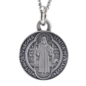 Saint Benedict Medal with 18 inch Curb Chain
