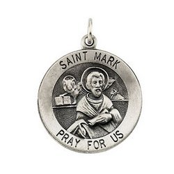 Saint Mark Round Religious Medal