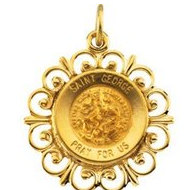 14K Saint George Medal