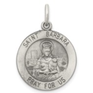 14K Gold Saint Barbara Medal