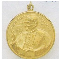 14K Gold Pope John Paul II Medal