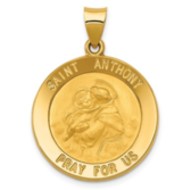 14K Gold Saint Anthony Medal