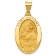 14K Gold Saint Anthony Medal