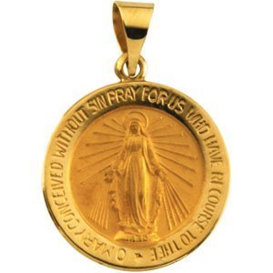 HOLLOW ROUND MIRACULOUS MEDAL