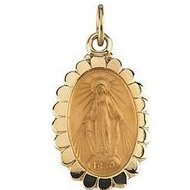 14K Gold Miraculous Medal
