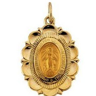 14k Gold Miraculous Medal