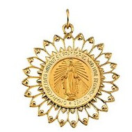 14K Gold Miraculous Medal